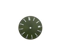 PSDFJAD ZHGUIMING Esfera de reloj de 28,5 mm for movimiento NH35 BGW9 Esfera de reloj mecánica luminosa azul y verde(Army Green)