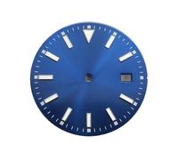 PSDFJAD ZHGUIMING Esfera de reloj de 33,5 mm Esfera luminosa azul verdosa compatible con movimiento NH35(3)