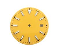 PSDFJAD ZHGUIMING Esfera de reloj de 33,5 mm Esfera luminosa azul verdosa compatible con movimiento NH35(1)