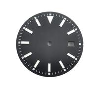 PSDFJAD ZHGUIMING Esfera de reloj de 33,5 mm Esfera luminosa azul verdosa compatible con movimiento NH35(5 UK)