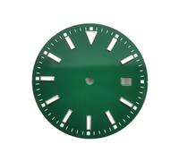 PSDFJAD ZHGUIMING Esfera de reloj de 33,5 mm Esfera luminosa azul verdosa compatible con movimiento NH35(2)