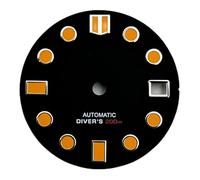 PSDFJAD ZHGUIMING Esfera de reloj NH35 de 28,5 mm esterilizada con ventana de calendario, compatible con movimiento de corona NH35 de 3/3,8 en punto, accesorios for relojes(Style 1)