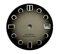 PSDFJAD ZHGUIMING Esfera de reloj NH35 de 28,5 mm esterilizada con ventana de calendario, compatible con movimiento de corona NH35 de 3/3,8 en punto, accesorios for relojes(Style 4)