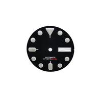 PSDFJAD ZHGUIMING Esfera de reloj NH36 de 28,5 mm Esfera S Esfera verde luminosa Adecuada for movimiento NH35/NH36 Accesorios de reloj Herramienta de reparación(D-315)