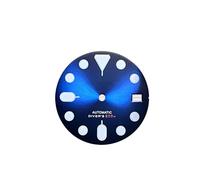 PSDFJAD ZHGUIMING Esfera de reloj NH36 de 28,5 mm Esfera S Esfera verde luminosa Adecuada for movimiento NH35/NH36 Accesorios de reloj Herramienta de reparación(D-318)