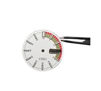 PSDFJAD ZHGUIMING Esfera de reloj NH36 de 28,5 mm, piezas de modificación de reloj mecánico for movimiento NH36A/4R36, esferas de reloj de buceo luminosas verdes(Bianco)