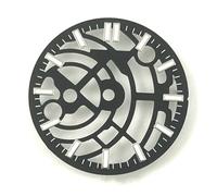 PSDFJAD ZHGUIMING Esfera NH35 de 28,5 mm, estéril, hueca, negra y azul, luminosa, compatible con NH35, NH36, NH70 y NH72, accesorios for relojes(Blakc)