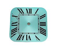 PSDFJAD ZHGUIMING Esfera NH35 Esfera cuadrada NH35 Esfera Roma Caja de reloj Hebilla plegable Caja cuadrada compatible con movimiento NH35 NH36 Accesorios for reloj(4,WITHOUT LOGO)