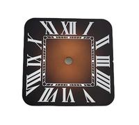 PSDFJAD ZHGUIMING Esfera NH35 Esfera cuadrada NH35 Esfera Roma Caja de reloj Hebilla plegable Caja cuadrada compatible con movimiento NH35 NH36 Accesorios for reloj(7 UK,WITHOUT LOGO)