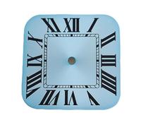 PSDFJAD ZHGUIMING Esfera NH35 Esfera cuadrada NH35 Esfera Roma Caja de reloj Hebilla plegable Caja cuadrada compatible con movimiento NH35 NH36 Accesorios for reloj(2,S dial)