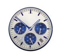 PSDFJAD ZHGUIMING Esfera VK63 Esfera VK63 Panda Logotipo personalizado Cronógrafo Esfera luminosa multifunción electrónica Manecillas VK63 Adecuadas for movimiento VK63(Combination-5)