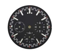 PSDFJAD ZHGUIMING Esfera VK63 Esfera VK63 Panda Logotipo personalizado Cronógrafo Esfera luminosa multifunción electrónica Manecillas VK63 Adecuadas for movimiento VK63(Dial-1)