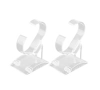 PSDFJAD ZHGUIMING Estante de Almacenamiento de Pulseras en Forma de C de plástico, Soporte for brazaletes, Soporte de exhibición for Relojes Transparente, Organizador de Joyas (Grande), 10 Uds.