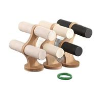 PSDFJAD ZHGUIMING Estante Organizador de Doble Capa, joyería de Madera, Pulsera, Almacenamiento, Cadena de exhibición, Reloj, Soporte Duro, Montaje for Mujer(Bianco)