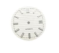 PSDFJAD ZHGUIMING Estuche for reloj NH38 de 39 mm, estuche for reloj con espejo de zafiro, kit de estuche de PP for movimiento NH35/4R/NH38, piezas de reparación y modificación de relojes(White Dial)