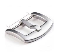 PSDFJAD ZHGUIMING Hebilla de Acero Inoxidable, botón de Correa for Reloj, 18mm, 20mm, 22mm, 16mm, 24mm, Cierre matal, Accesorios for Relojes(Silver,24mm)