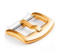 PSDFJAD ZHGUIMING Hebilla de Acero Inoxidable, botón de Correa for Reloj, 18mm, 20mm, 22mm, 16mm, 24mm, Cierre matal, Accesorios for Relojes(Rose Gold,18mm)