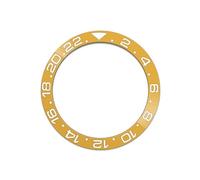 PSDFJAD ZHGUIMING Inserto de Bisel de cerámica Curvada de 38mm Compatible con SKX007 SKX009 SRPD, Caja de Reloj NH35 NH36, Anillo de inserción de Bisel de Movimiento, Piezas de Reloj for Hombres(C)