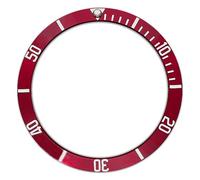 PSDFJAD ZHGUIMING Inserto de Bisel Multicolor de Material de Aluminio Inclinado, 38x30,5mm for Hombres, Piezas de Repuesto de Caja de Reloj, Accesorios de Bisel de Reloj(Al-09)