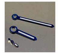 PSDFJAD ZHGUIMING Juego de manecillas de Reloj Blancas con Borde Azul y Negro, Luminosas en Verde, aptas for Movimiento de Cuerda Manual 6497 6498(Blue White)