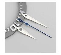 PSDFJAD ZHGUIMING Juego de manecillas de Reloj Plateadas Estilo Presage for Aguja de Movimiento NH35 38, reemplazo de Accesorios de Reloj(NH-PS-4Blue)