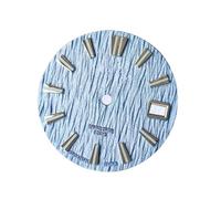 PSDFJAD ZHGUIMING Logotipo GS de 28,5 mm con patrón de bosque de abedul, adecuado for personalización de dial de movimiento NH35 SLGH005G accesorios de reloj for hombre(BPGS21)