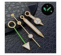 PSDFJAD ZHGUIMING Manecillas Azules, Verdes/Verdes Luminosas NH34 GMT, manecillas de Reloj for Movimiento automático NH34, Accesorios de Reloj, Pieza de Reloj for Reloj de Pulsera(NO.15)