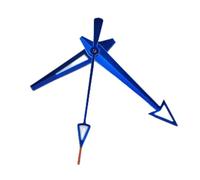 PSDFJAD ZHGUIMING Manecillas de Reloj for Movimiento 8215/8285 Piezas de Repuesto for Reloj C3 Reloj Luminoso Manecillas Plateadas/Azules(BLU)