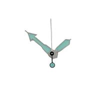 PSDFJAD ZHGUIMING Manecillas de Reloj NH35, manecillas SKX nh35 adecuadas for Relojes de Movimiento NH34 NH35 NH36 NH38 NH39 NH70 NH72(Silver Blue)