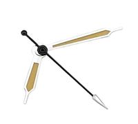 PSDFJAD ZHGUIMING Manecillas NH35 Plateadas/Azules for Reloj NH35 NH36 PT5000 ETA2836 2824 DG2813 3804 Miyota8215 8205 821A, Accesorios for Reloj de Movimiento(Yellow-Black 3)