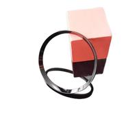PSDFJAD ZHGUIMING Mod 30,5mm Pulido Interior Sombra Brillante Negro Plata Oro Rosa Anillo de capítulo for SKX007 SRPD NH35 NH36 Caja de Reloj de Movimiento(Shiny Black)