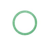 PSDFJAD ZHGUIMING NH35 dial NH70 Superficie Hueca DIY Agua Fantasma Buceo Reloj mecánico Accesorio Brillo Verde tamaño 28,5mm(Verde)