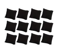 PSDFJAD ZHGUIMING Paquete de 12 Almohadas pequeñas Negras for Reloj, Almohada de Terciopelo for Pulsera, expositores de joyería, Pulsera de Reloj, Cojines, Soporte for Cajas(Black 12 Pillow Bag)