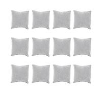 PSDFJAD ZHGUIMING Paquete de 12 Almohadas pequeñas Negras for Reloj, Almohada de Terciopelo for Pulsera, expositores de joyería, Pulsera de Reloj, Cojines, Soporte for Cajas(Gray 12 Pillow Bag)