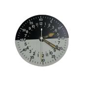 PSDFJAD ZHGUIMING Piezas modificadas for reloj, esfera estéril blanca y negra de 28,5 mm, BGW-9, luminosa en azul, aptas for movimiento automático NH34 GMT(Dial Hand)