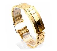 PSDFJAD ZHGUIMING Pulsera de reloj for hombre, cadena de reloj de acero inoxidable 904L, accesorios de correa de reloj de 20mm y 21mm(Gold,21mm)