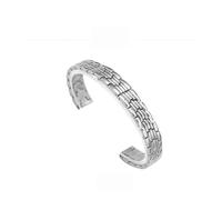 PSDFJAD ZHGUIMING Pulsera fina de moda for mujer, 8 mm, 10 mm, 12 mm y 14 mm, accesorios for reloj(Silver,12mm)