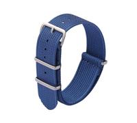 PSDFJAD ZHGUIMING Pulseras largas de nailon a la moda, correa de reloj de repuesto Universal cómoda for hombres y mujeres, 18mm, 20mm, 22mm(Blu,22mm)