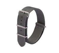 PSDFJAD ZHGUIMING Pulseras largas de nailon a la moda, correa de reloj de repuesto Universal cómoda for hombres y mujeres, 18mm, 20mm, 22mm(Grau,18mm)