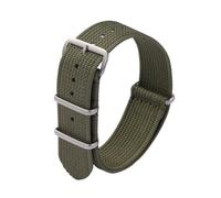 PSDFJAD ZHGUIMING Pulseras largas de nailon a la moda, correa de reloj de repuesto Universal cómoda for hombres y mujeres, 18mm, 20mm, 22mm(Verde,22mm)
