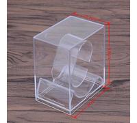 PSDFJAD ZHGUIMING Soporte de Almacenamiento de exhibición de Reloj Transparente de plástico, mostrador, Reloj Inteligente, escaparate Protector, Estante, Caja de Embalaje de joyería(Transparent)