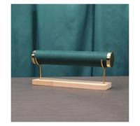 PSDFJAD ZHGUIMING Soporte de exhibición for Pulsera, Collar de una Sola Capa, Brazalete, Diadema, Relojes, Estante de Almacenamiento de joyería con Base de Madera, Accesorios for mostrador(Verde)