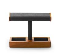 PSDFJAD ZHGUIMING Soporte de exhibición for Reloj de Madera Maciza en Forma de T con Organizador de Joyas de Microfibra, Soporte for Almacenamiento de Pulseras y Relojes(SM19102)