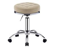 PSDMWVTT Taburete Giratorio de Altura Ajustable, Taburete de Metal hidráulico Resistente para Cocina, salón, Bar, Oficina, Masaje, E Full Moon