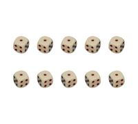 Psdndeww 10 Piezas De Acrílico 6 Caras Dados Esquina Redonda Juego Múltiple Herramienta Enseñanza Conteo Matemáticas Accesorios Mahjong Accesorios Dados Múltiples