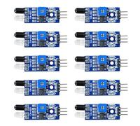 Psdndeww 10pcs Electrónica Inteligente Robot Inteligente Robot Reflexión Reflectante 3pin IR Sensores Obstáculos Módulo Robotics Robótica Evitación Obstáculos