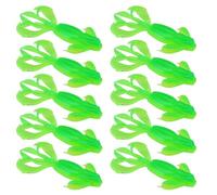 Psdndeww 10PCS Señuelos Robóticos para Camarones Acción De Natación Realista con Centelleo Y Reflejo Luz Pesca Flexible A La Deriva Atracción Camarones Suave