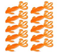 Psdndeww 10PCS Señuelos Robóticos para Camarones Acción De Natación Realista con Centelleo Y Reflejo Luz Pesca Flexible A La Deriva Atracción Camarones Suave