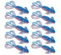 Psdndeww 10PCS Señuelos Robóticos para Camarones Acción De Natación Realista con Centelleo Y Reflejo Luz Pesca Flexible A La Deriva Atracción Camarones Suave