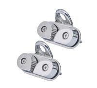 Psdndeww 2 tacos para barco, veleros, equipo de pilates, anillos de liderazgo, tacos para veleros, kayak, abrazaderas de cuerda de acero inoxidable